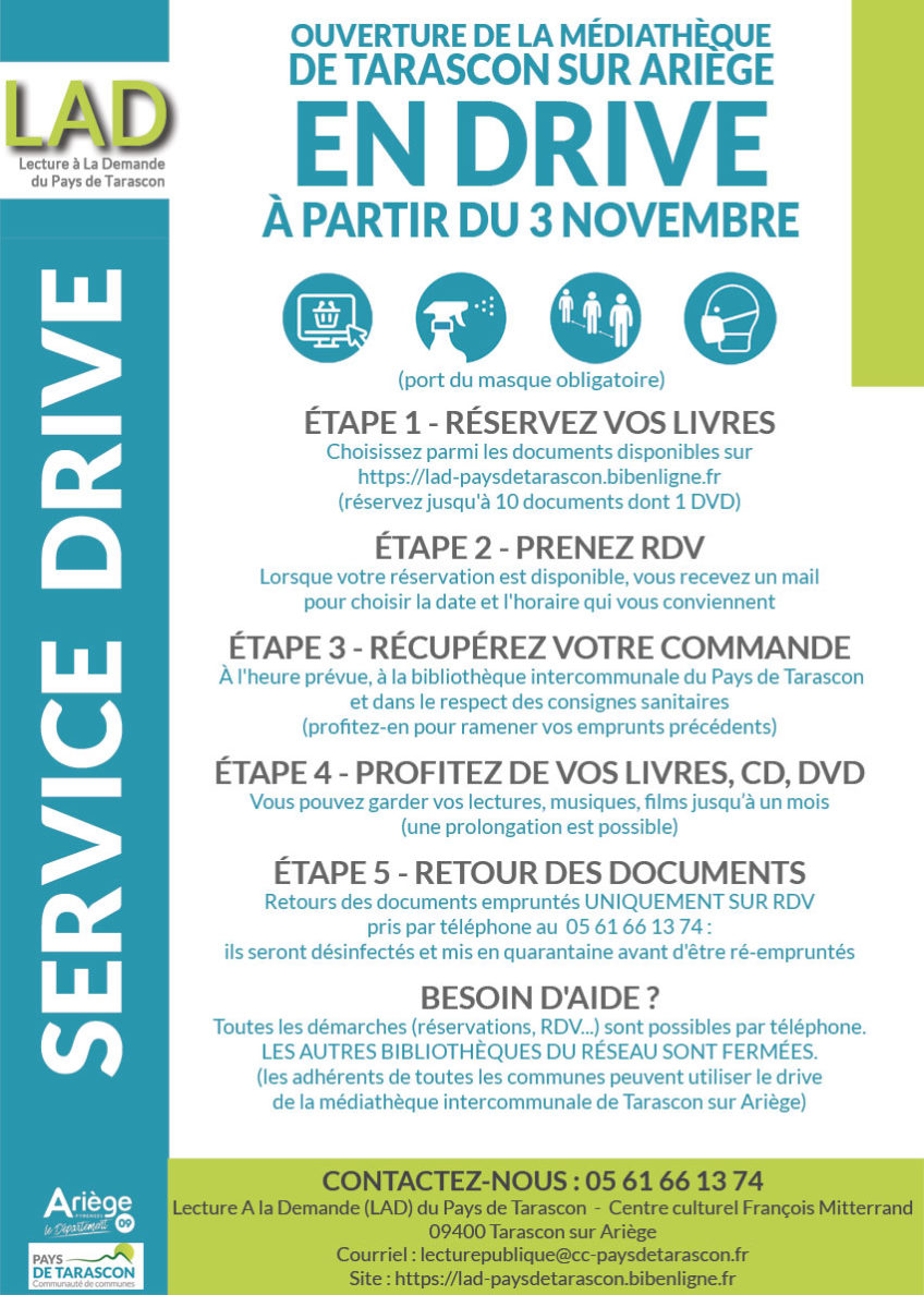 BIBILOTHEQUE INTERCOMMUNALE : EN MODE DRIVE.