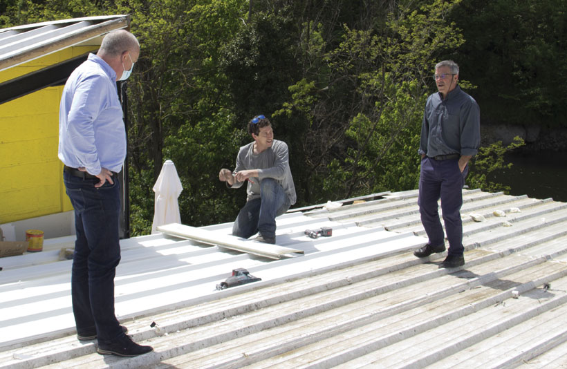 BASE NAUTIQUE : TRAVAUX À LA MAISON DU LAC.