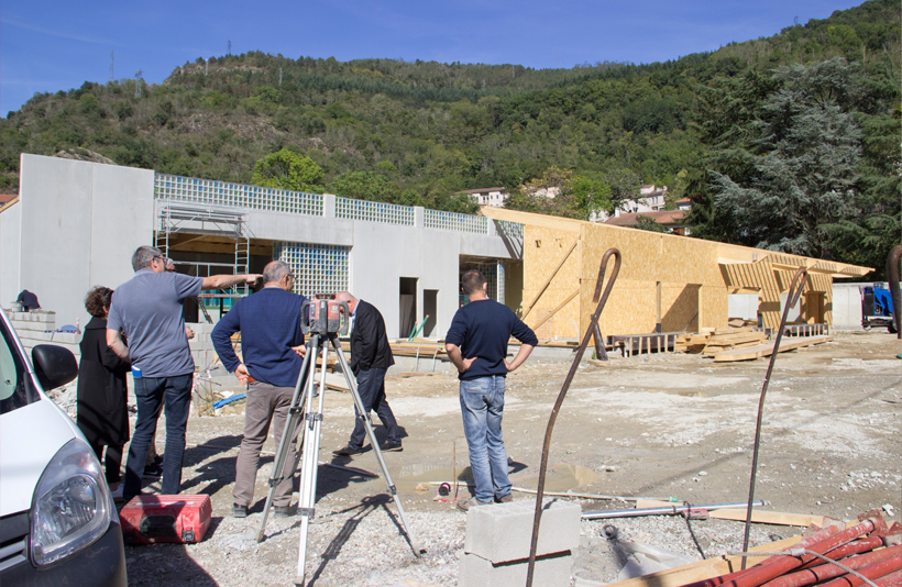 VISITE DE CHANTIER AU PÔLE ENFANCE JEUNESSE PARENTALITÉ.