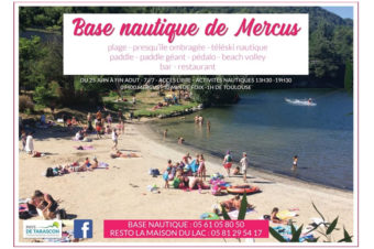 OUVERTURE BASE NAUTIQUE DE MERCUS : C’EST AUJOURD’HUI !