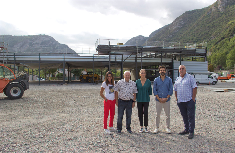 ÉCONOMIE : VISITE DE CHANTIER DU NOUVEL INTERMARCHÉ