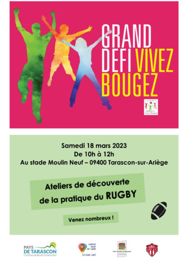 GRAND DÉFI VIVEZ BOUGEZ : PORTES OUVERTES AU CLUB DE RUGBY !