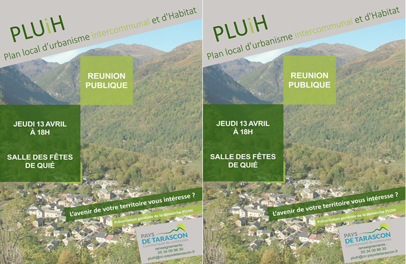RÉUNION PUBLIQUE DE CONCERTATION DU PLUi-H