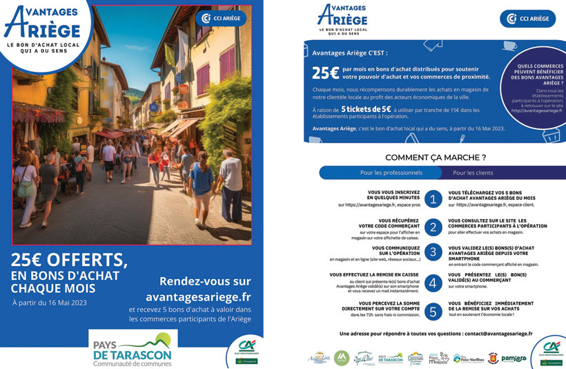 “AVANTAGES ARIÈGE”, LE BON D’ACHAT QUI A DU SENS !