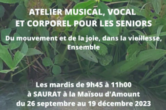 CLS : ATELIER MUSICAL, VOCAL ET CORPOREL POUR LES SENIORS