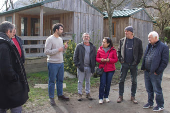 VISITE DE CHANTIER AU CAMPING DU PRÉ LOMBARD.