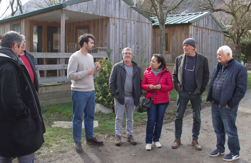 VISITE DE CHANTIER AU CAMPING DU PRÉ LOMBARD.
