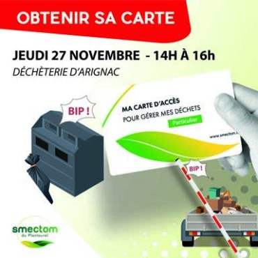 OBTENIR SA CARTE DÉCHETERIE